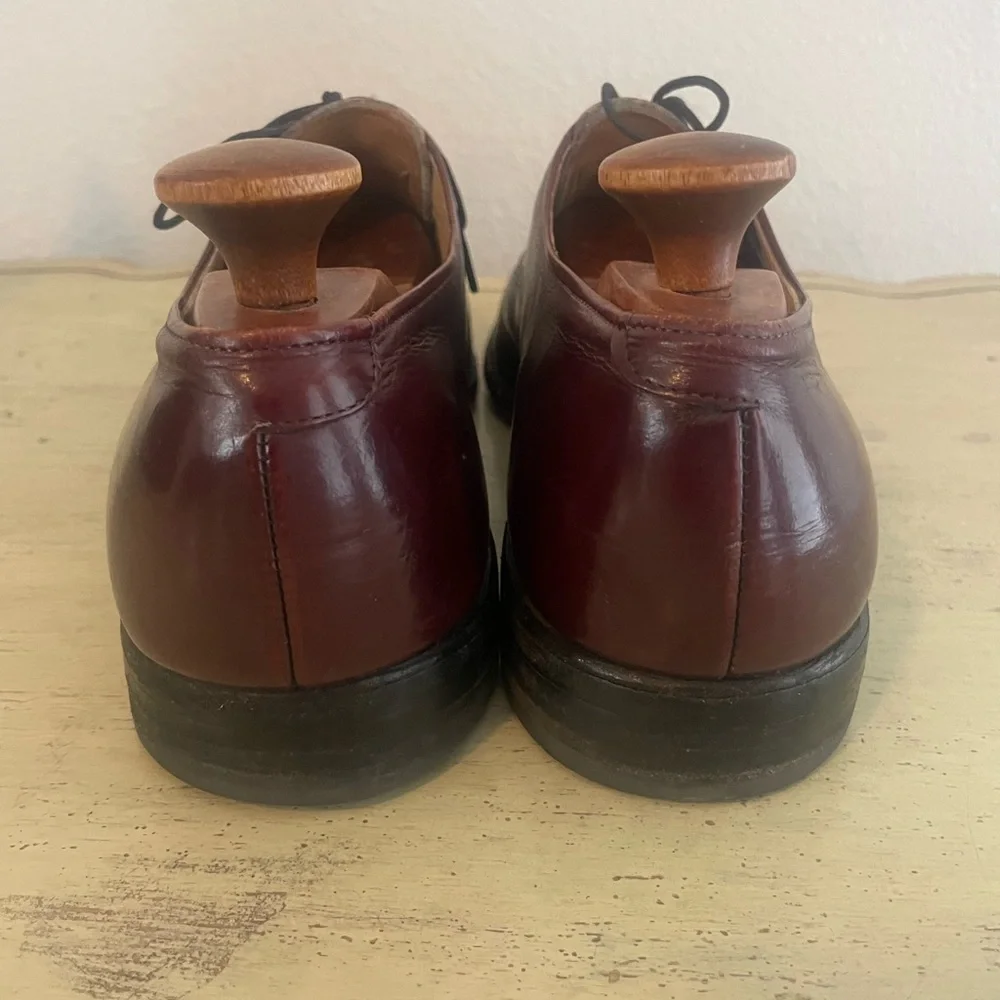 ALLEN EDMONDS Park Avenue Leather Cap Toe Oxford Dress Shoe in  Cordovan‎ 11.5 C